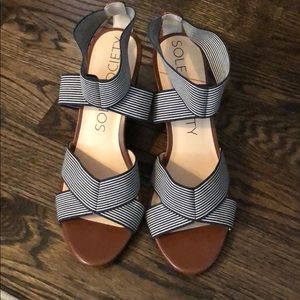 Sole Society striped sandals